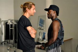 Designer Dominic Louis and Jermaine Browne.