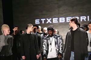 Etxeberria Fashion Show Models and Jermaine Browne.
